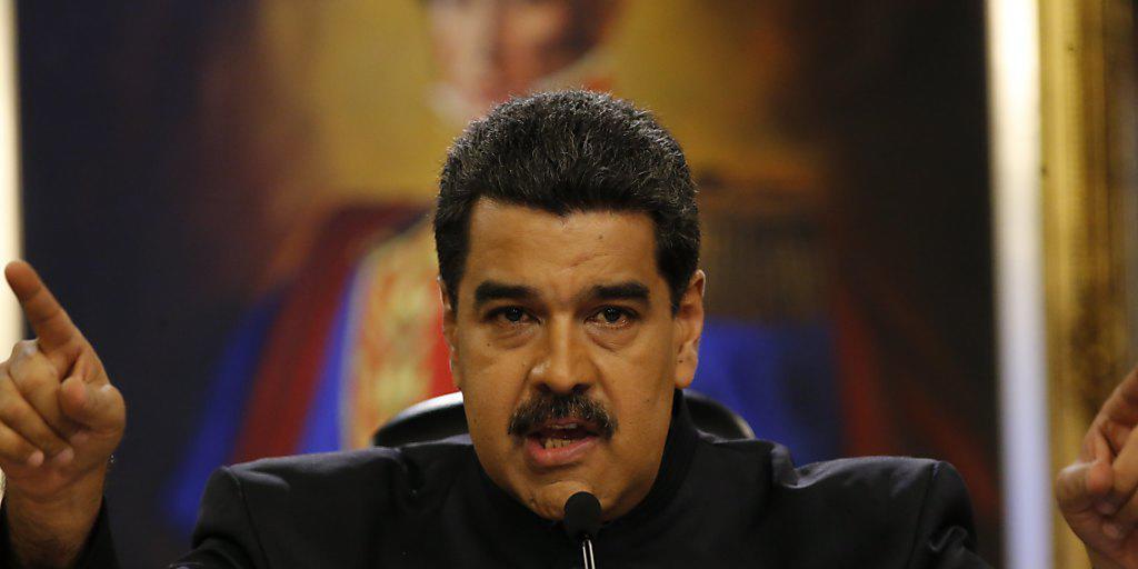 Venezuelas Staatspräsident Nicolás Maduro hält einen Helikopterangriff auf den Obersten Gerichtshof in Caracas für einen möglichen Putschversuch. (Archivbild)