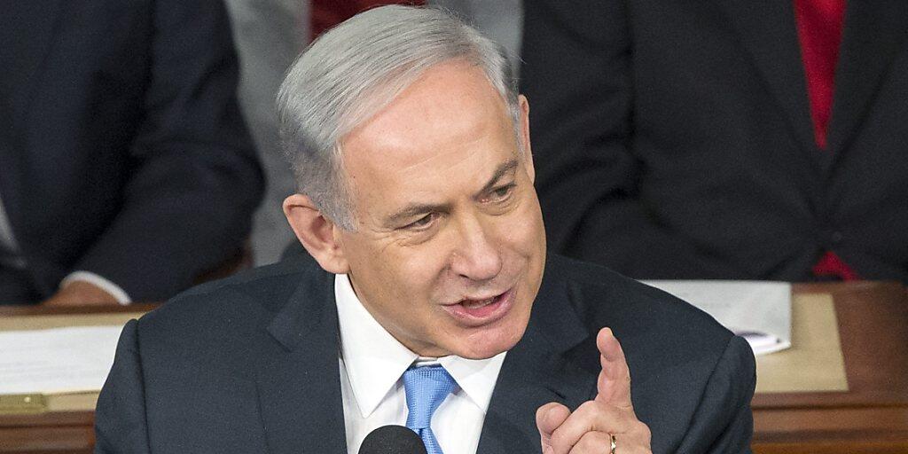 "Habe keine Verurteilung des Raketenbeschusses auf Israel gehört": Israels Premierminister Benjamin Netanyahu kritisiert Reaktionen aus Europa zu Trumps Jerusalem-Entscheid. (Archivbild)