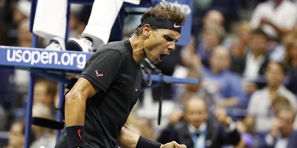 Rafael Nadal zog mit famoser Leistung in den US-Open-Final ein - nach dem ersten Satz gewann er 18 der letzten 23 Games