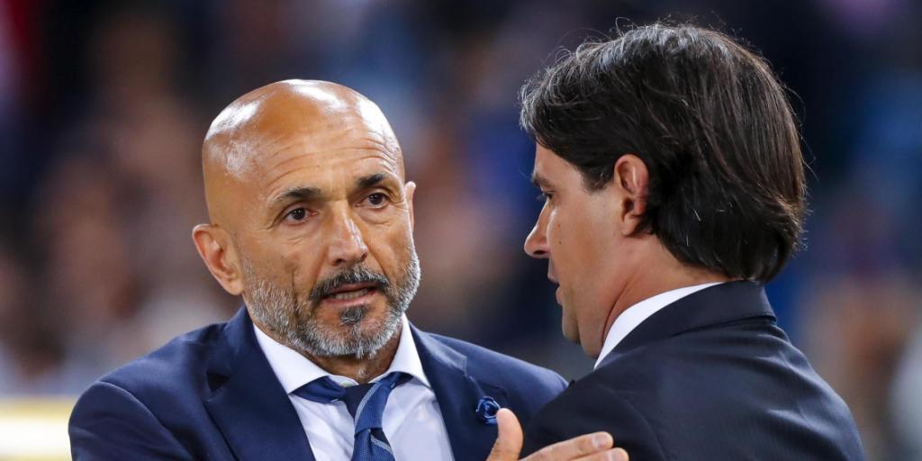 Vor dem dramatischen Match noch höflich miteinander: Inters Coach Luciano Spalletti (links) und Lazios Trainer Simone Inzaghi