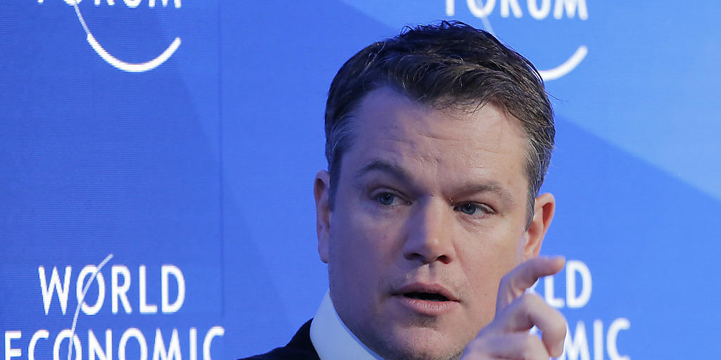 Der Auftritt von Matt Damon in Davos brachte am Mittwoch zusätzlichen Glamour ans WEF.