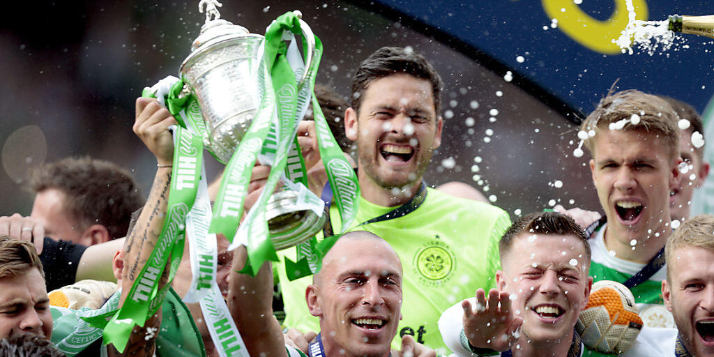 Im Freudentaumel: Celtic Glasgow gewann den schottischen Cup zum 38. Mal