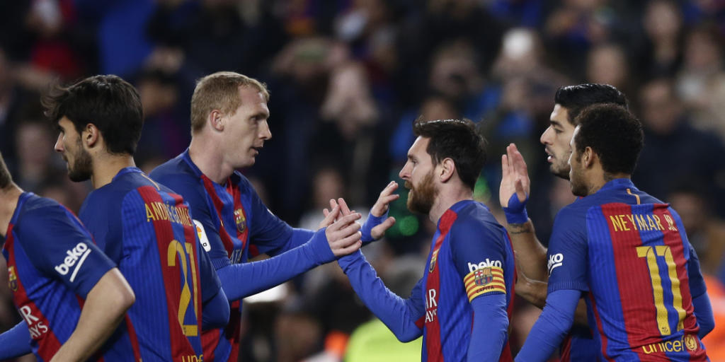 Captain Lionel Messi rettete Barcelona vor einem weiteren Rückschlag