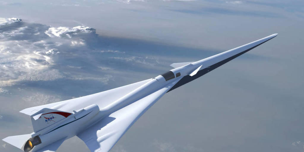 So soll die NASA-Version der legendären Concorde aussehen: Tests für das Überschall-Passagierflugzeug sollen im Jahr 2021 beginnen.
