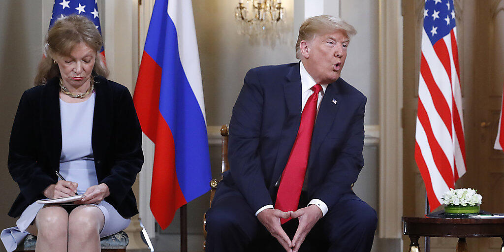 Donald Trumps Übersetzerin Marina Gross während des Treffens des US-Präsidenten mit seinem russischen Amtskollegen Wladimir Putin in Helsinki. (Archivbild)