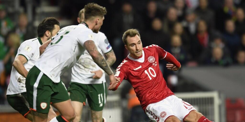 Im Playoff-Hinspiel zwischen Dänemark und Irland in Kopenhagen fielen keine Tore