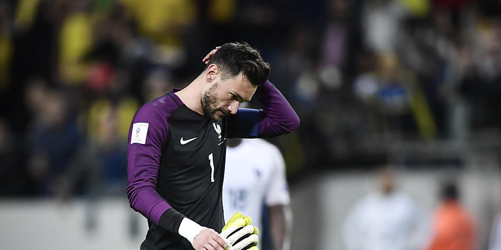 War nach seinem verhängnisvollen Fehler beim 1:2 gegen Schweden der Verlierer des Abends: Frankreichs Goalie Hugo Lloris