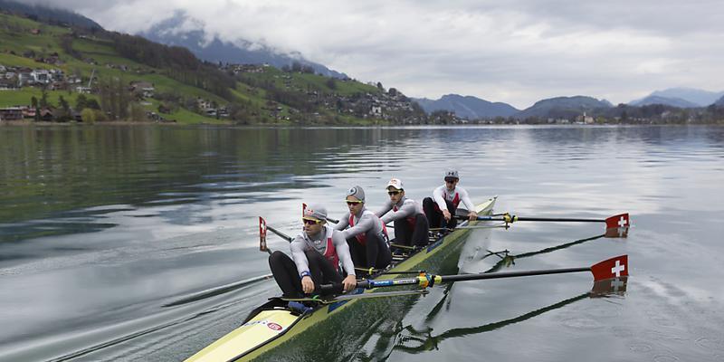 Der Schweizer Leichtgewichts-Vierer erreicht beim Weltcup auf dem Rotsee Rang 2