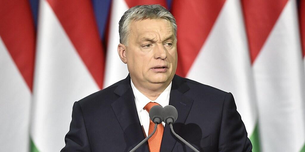 "Ungarn first": Ungarns Regierungschef Viktor Orban kritisierte in einer Rede zur Lage der Nation einmal mehr die Einwanderungspolitik in der EU.