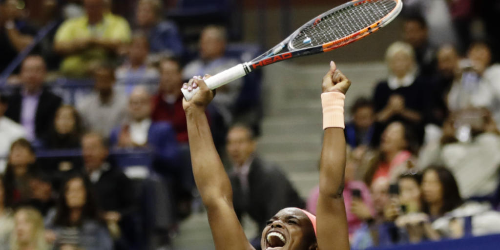 Aussenseiterin Sloane Stephens bejubelt den erstmaligen Einzug in einen Grand-Slam-Final