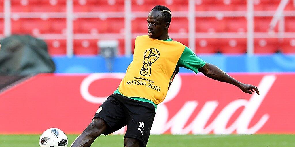 Sadio Mané ist der Star der senegalesischen Mannschaft, die gegen Polen in das WM-Turnier startet