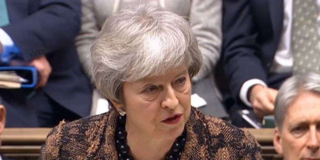 Die britische Premierministerin Theresa May hat am Montag in London das Parlament über ihren Plan B informiert.