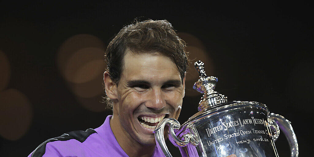 Grand-Slam-Trophäe Nummer 19 für Rafael Nadal: Nach seinem Triumph am US Open liegt er nur noch einen hinter Roger Federer zurück