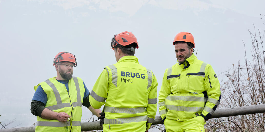 Installation der Fernwärme auf Schloss Vaduz