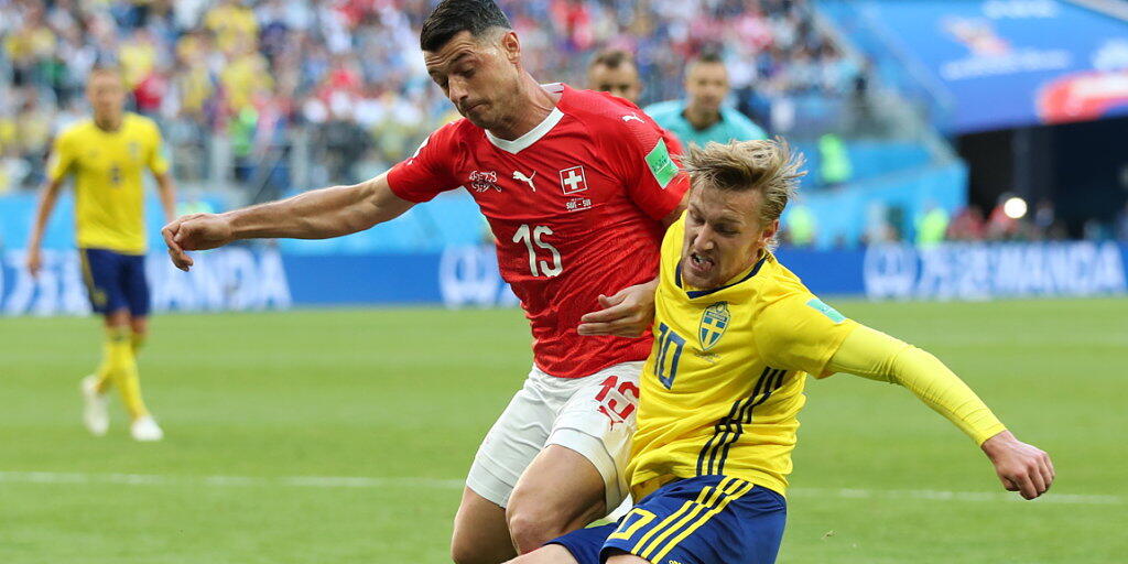 Für Blerim Dzemaili endete wohl seine Karriere in der Nationalmannschaft mit der Niederlage im WM-Achtelfinal 2018 gegen Schweden