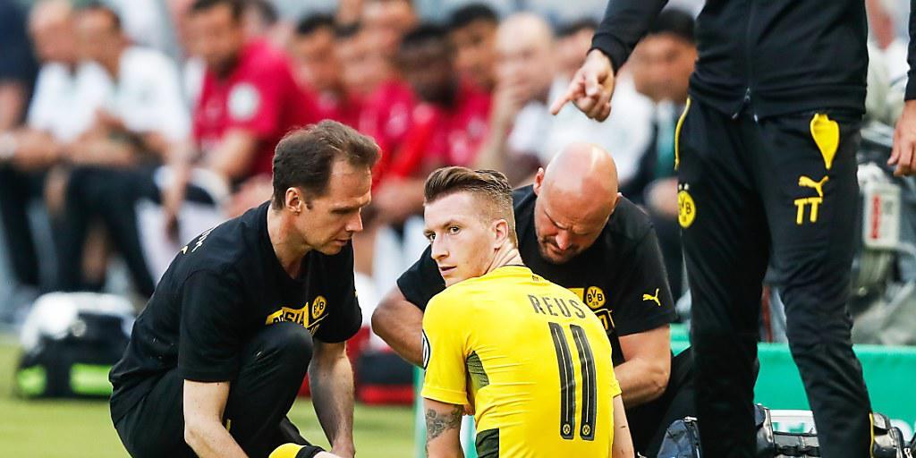 Marco Reus nach der Verletzung im Cupfinal Marco Reus nach der Verletzung im Cupfinal