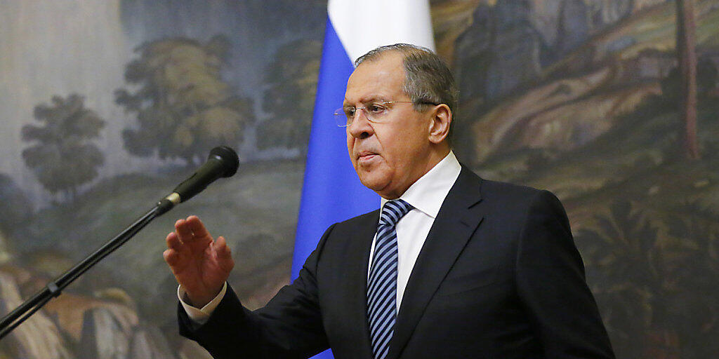 Russlands Aussenminister Sergej Lawrow am Donnerstag in Moskau.