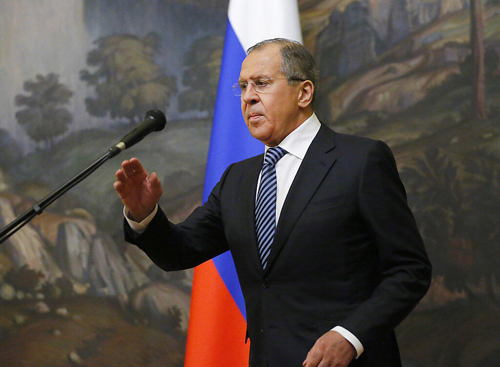 Russlands Aussenminister Sergej Lawrow am Donnerstag in Moskau.