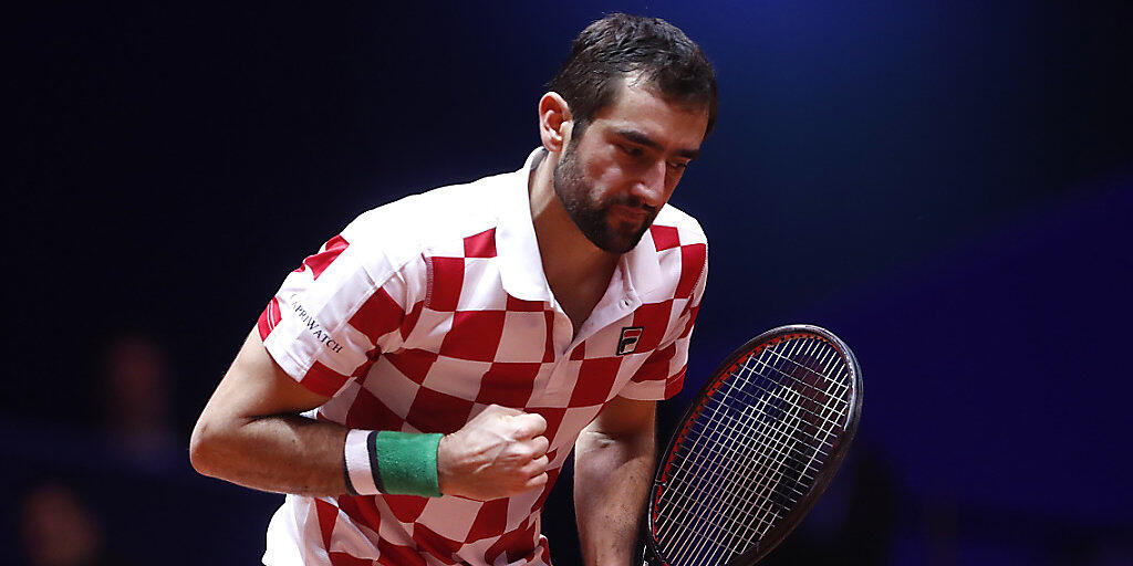 Marin Cilic holte den entscheidenden dritten Punkt für Kroatien