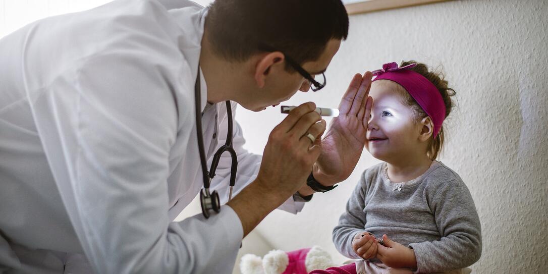 Toddler at doctor's office