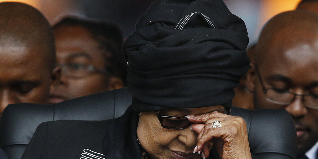 Winnie Madikizela-Mandela an der Trauerfeier für Nelson Mandela am 10. Dezember 2013 in Soweto. (Archivbild)