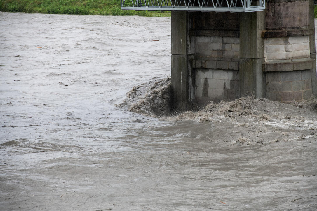 Hochwasser Rhein und Kanal