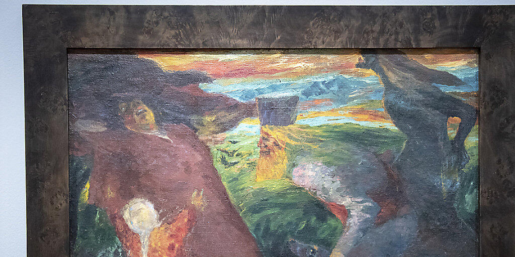 "Begegnung", 1904, Oel auf grober Leinwand. Das Zentrum Paul stellt Bilder des Deutschen Malers Emil Nolde aus.