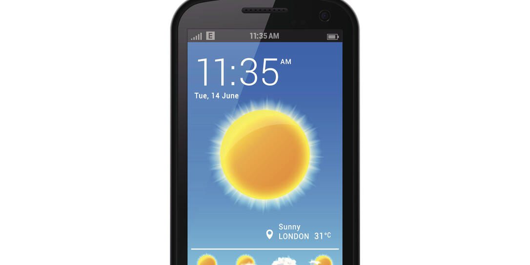 Smartphone with Weather App