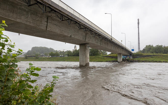 Hochwasser am Rhein