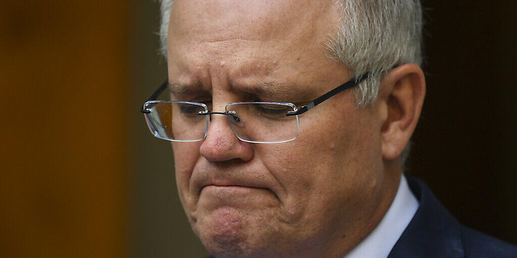 Australian Prime Minister Scott Morrison speaks to the media during a press conference at Parliament House in Canberra, Friday, August 14, 2020. (AAP Image/Lukas Coch) NO ARCHIVING