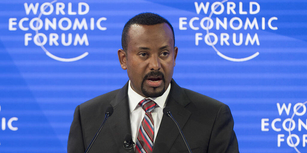 Äthiopiens Regierungschef Abiy Ahmed spricht am Mittwoch am WEF in Davos.