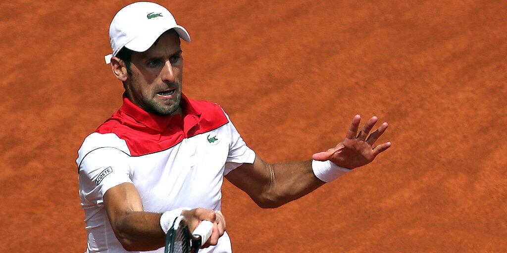 Novak Djokovic liess in Rom zum Auftakt nichts anbrennen