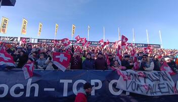 Eindr&uuml;cke vom Super-G in Wengen