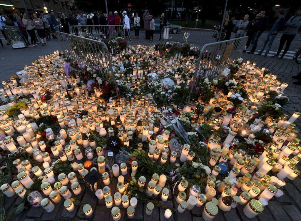 Der Marktplatz von Turku am 19. August, einen Tag nach der Messerattacke, bei der zwei Frauen getötet und acht weitere Menschen verletzt wurden. (Archiv) Der Marktplatz von Turku am 19. August, einen Tag nach der Messerattacke, bei der zwei Frauen getötet und acht weitere Menschen verletzt wurden. (Archiv)