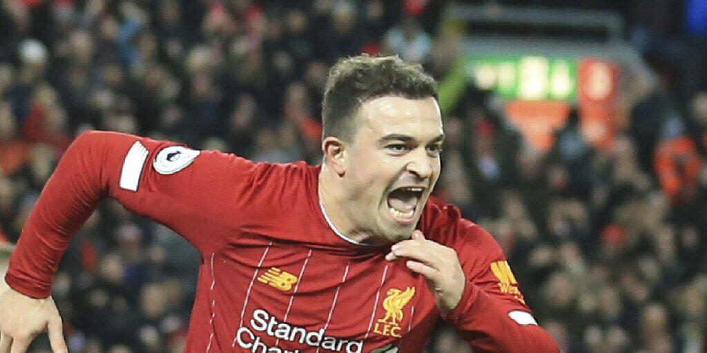 Xherdan Shaqiri nach seinem Treffer gegen Everton