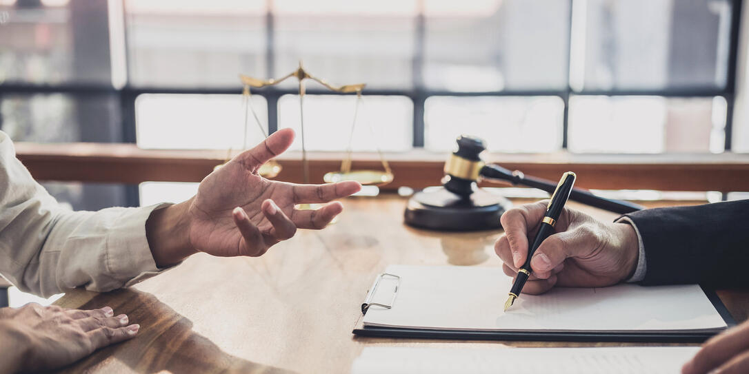 Consultation and conference of professional businesswoman and Male lawyers working and discussion having at law firm in office. Concepts of law, Judge gavel with scales of justice Consultation and conference of professional businesswoman and Male lawyers working and discussion having at law firm in office. Concepts of law, Judge gavel with scales of justice