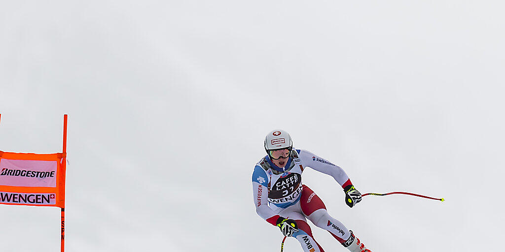 Der Berner Lars Rösti fliegt in Val di Fassa zu Abfahrtsgold bei den Junioren (Archivbild)