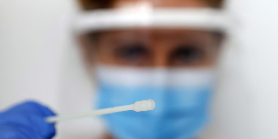 First walk-in coronavirus test center in Germany at international airport in Frankfurt First walk-in coronavirus test center in Germany at international airport in Frankfurt