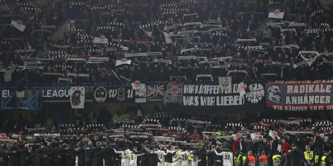 Die Fans von Eintracht Frankfurt