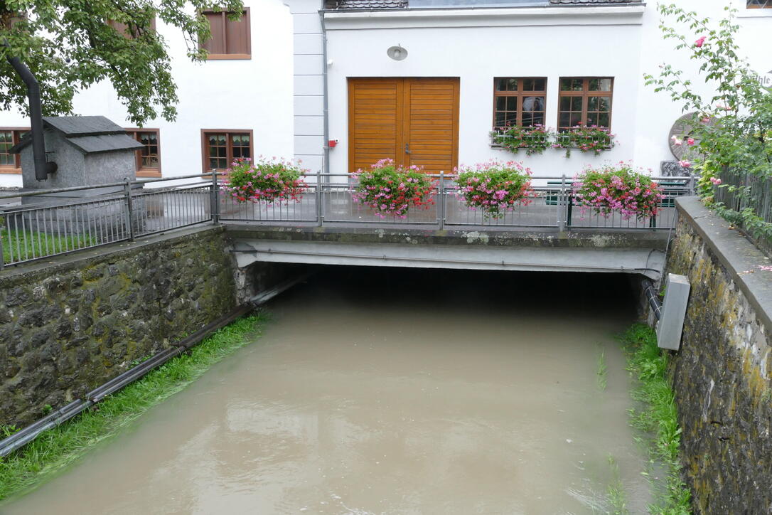 Hochwasser Rhein und Kanal (28.08.2023)