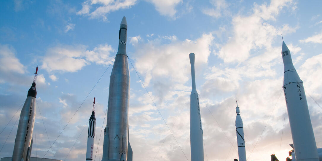 Rocket Garden in Sunset