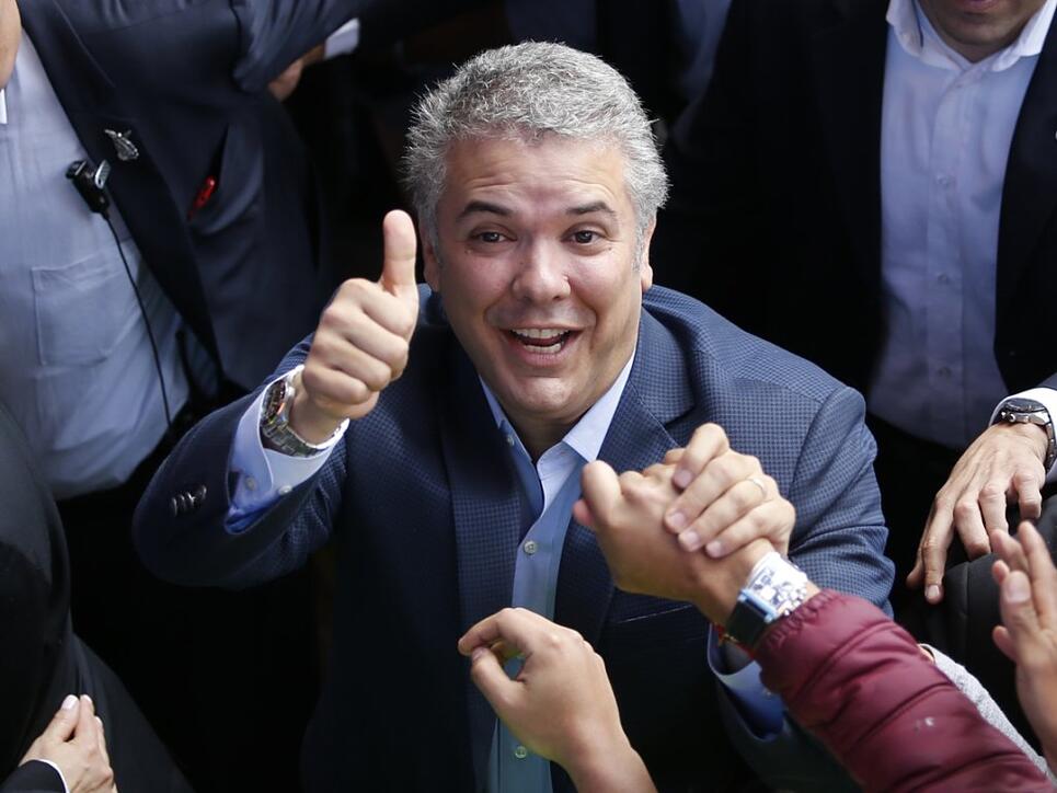 Der neue Präsident von Kolumbien heisst Iván Duque - er gewann die Stichwahl am Sonntag gegen Gustavo Petro.
