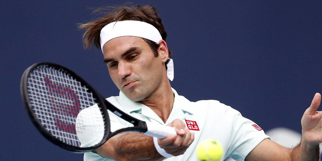 Roger Federer im Drittrunden-Spiel gegen den Serben Filip Krajinovic