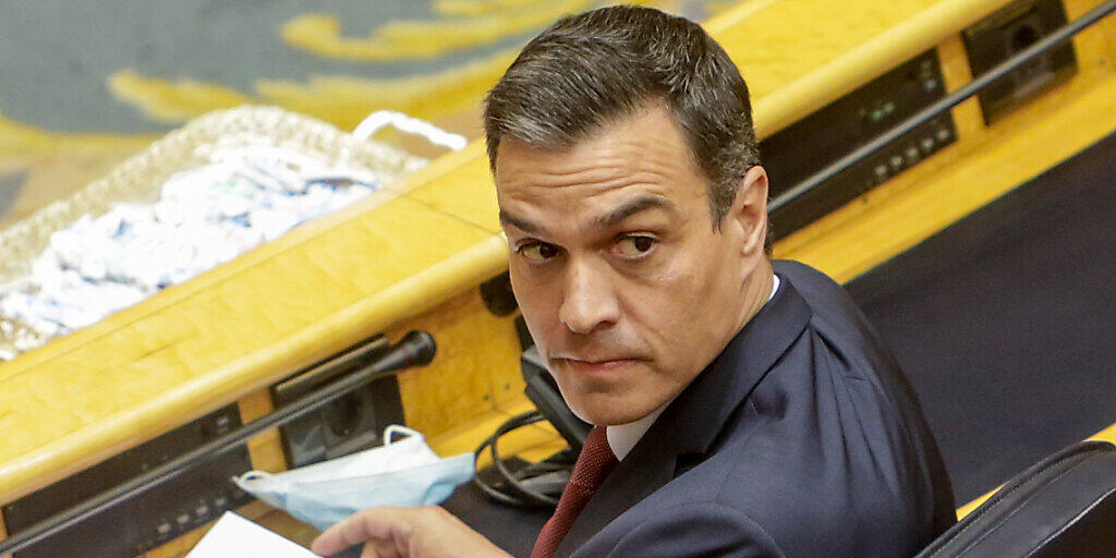 Pedro Sanchez, Ministerpräsident von Spanien, nimmt an einer Senatssitzung teil. Foto: Ricardo Rubio/EUROPA PRESS/dpa