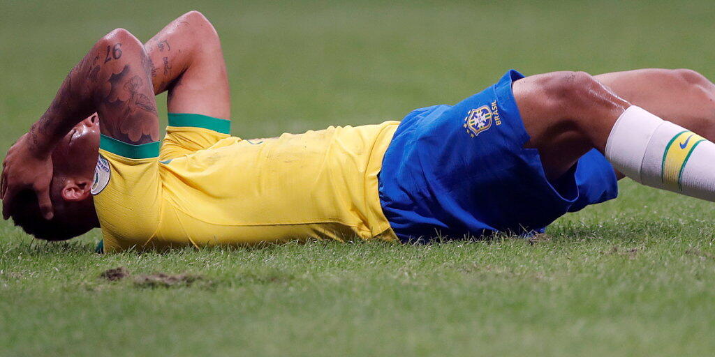 Brasilien (hier Gabriel Jesus) enttäuscht in seinem zweiten Spiel der Copa America