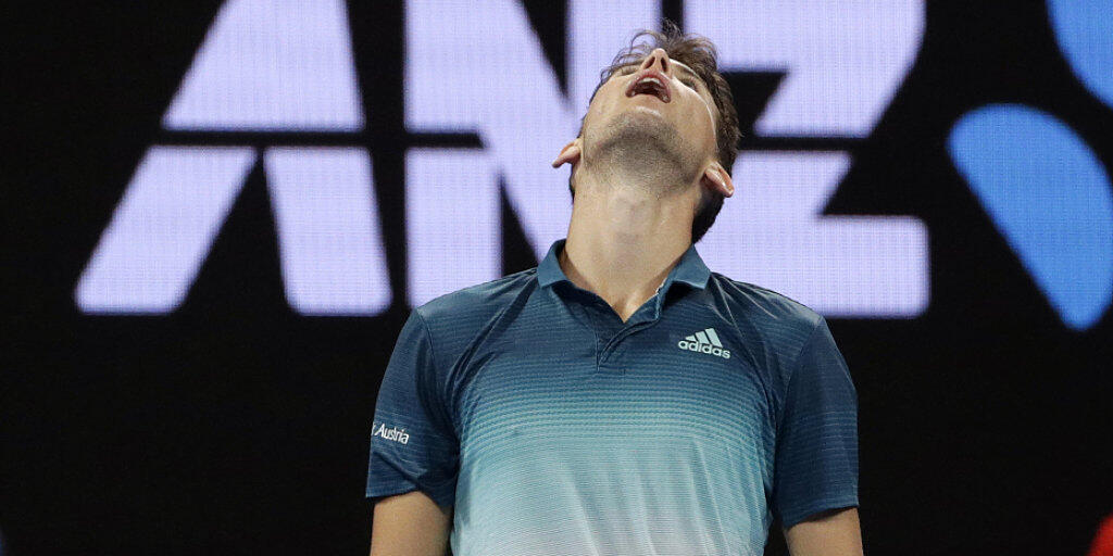 Am Ende seiner Kräfte: Dominic Thiem musste in der 2. Runde des Australian Open aufgeben