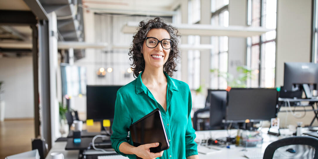 Portrait of mature businesswoman in casuals