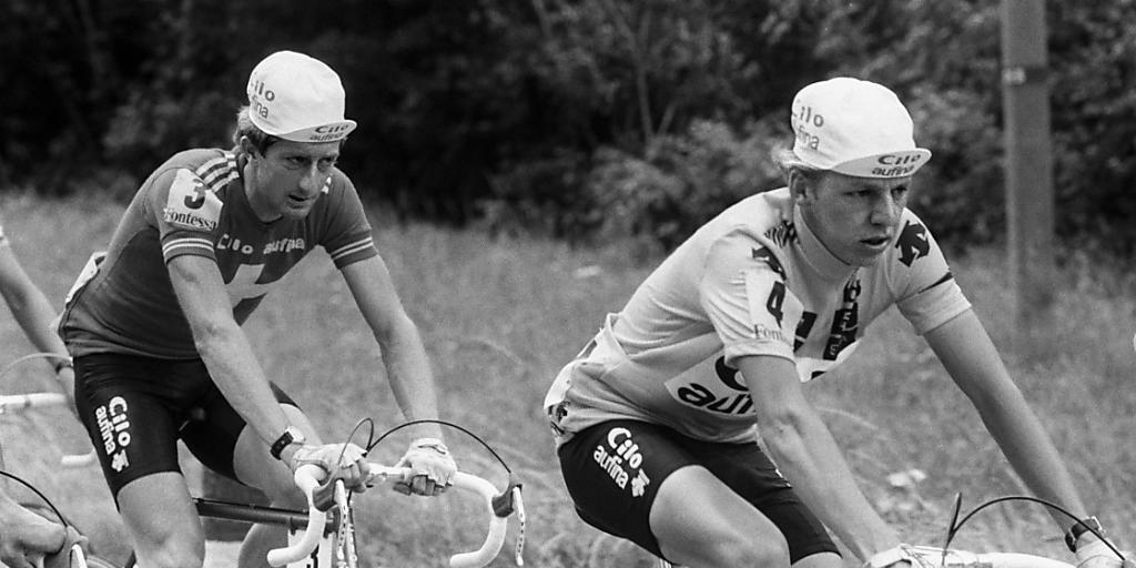 Der Friede trügt: An der Tour de Suisse 1981 gerieten Godi Schmutz (links) und Beat Breu bös aneinander