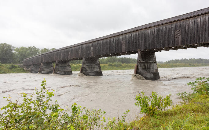 Hochwasser am Rhein