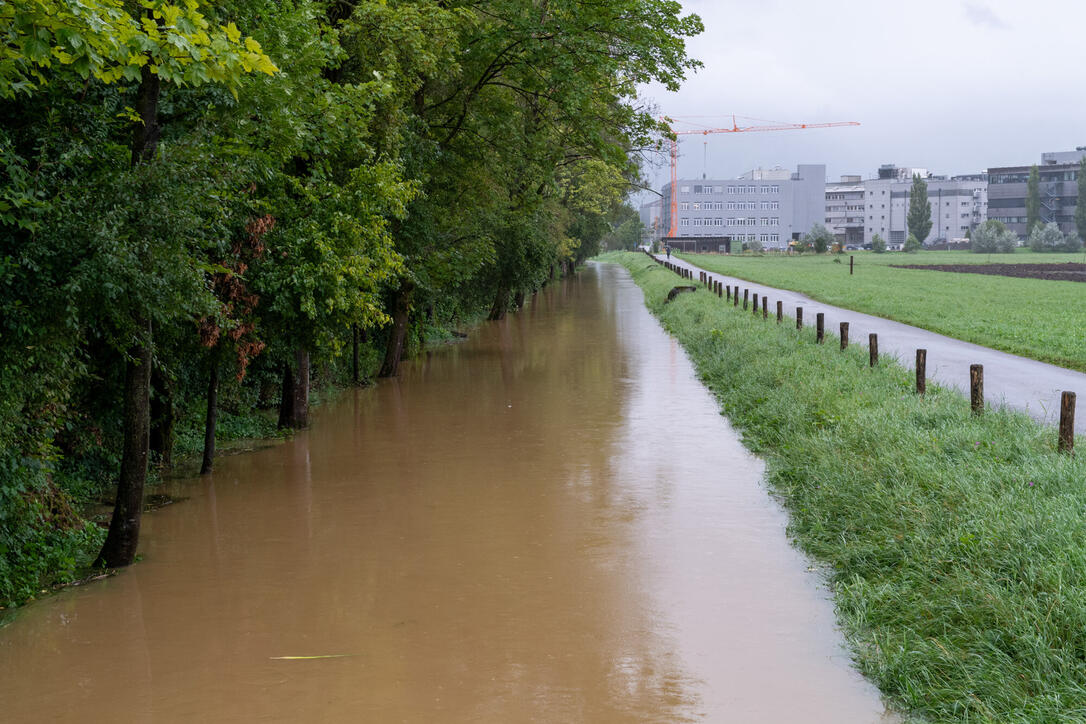 Hochwasser Rhein und Kanal